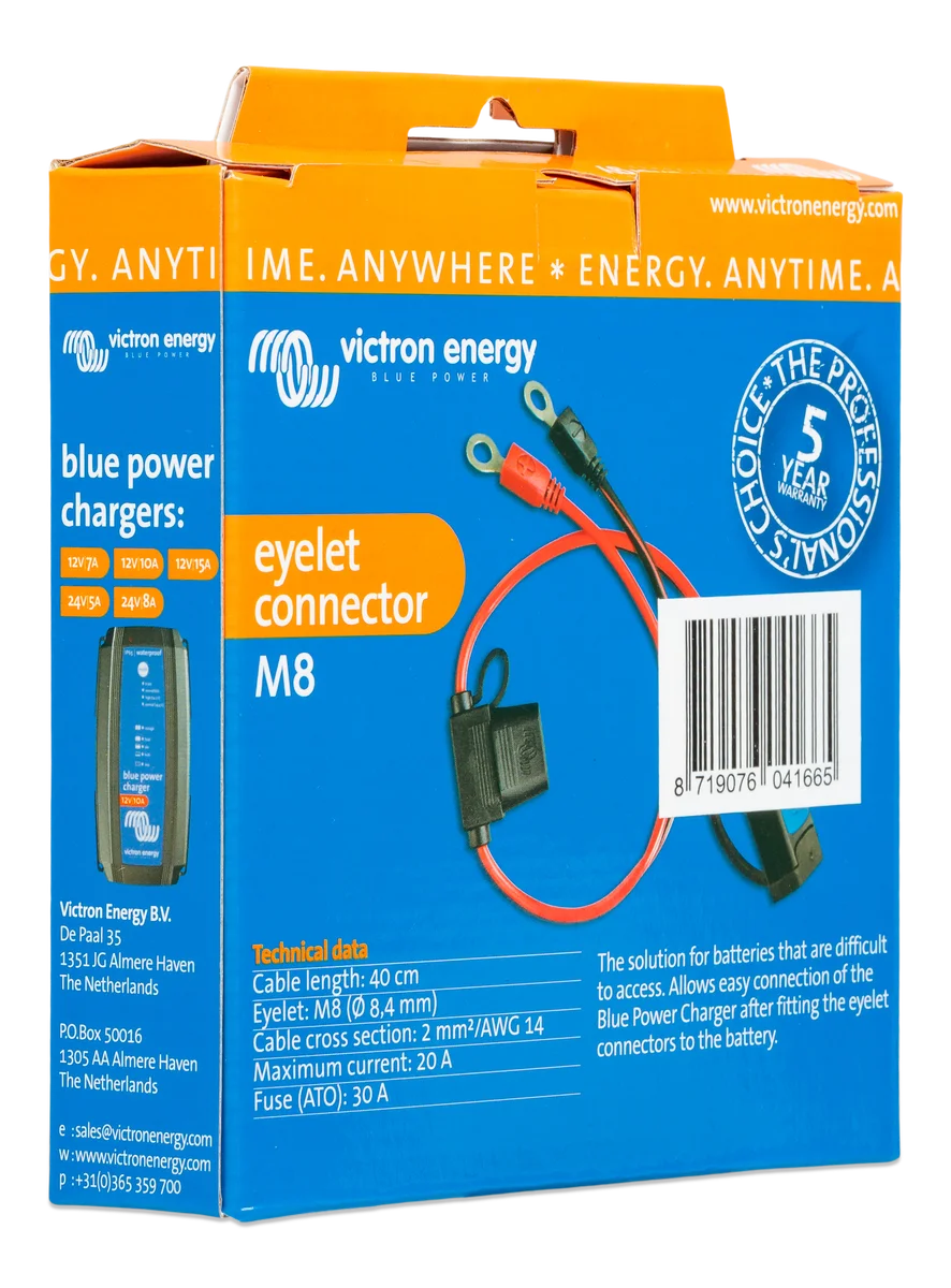 M6 eyelet connector (with 30A ATO fuse)